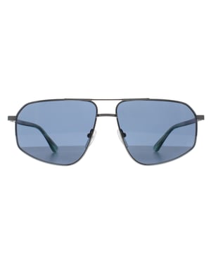 Calvin Klein Aviator Mens Light Gunmetal Blue CK23126S