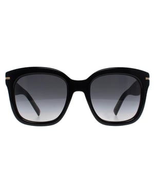 Hugo Boss Square Womens Shiny Black Grey Gradient with Light Mirror BOSS 1731/S