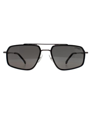 Carrera Aviator Heren Donker Ruthenium Zwart Grijs Gepolariseerd Carrera 338/S
