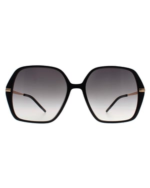Hugo Boss Square Womens Black Gold Grey Gradient BOSS 1660/S