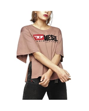 DIESEL T JACKY D Womens T Shirt Crew Neck Short Sleeve Top Casual Summer Tee