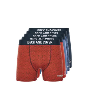 Duck and Cover Heren Quenelly Boxershorts (Set van 5) (Veelkleurig)