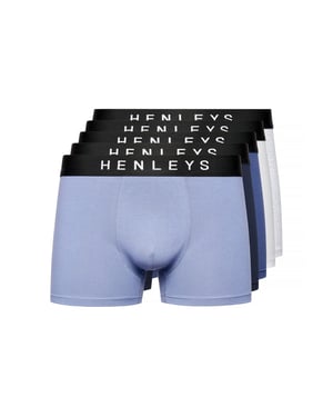 Henleys Heren Inkset Marl Boxershort (Set van 5) (Veelkleurig)