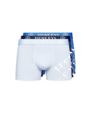 Henleys Heren Tringles Boxershorts (Set van 3) (Veelkleurig)