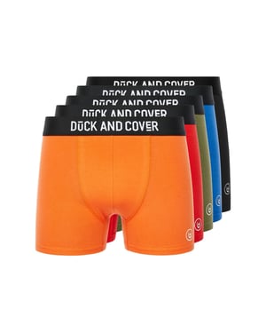 Duck and Cover Heren Thriller Boxershorts (Set van 5) (Veelkleurig)