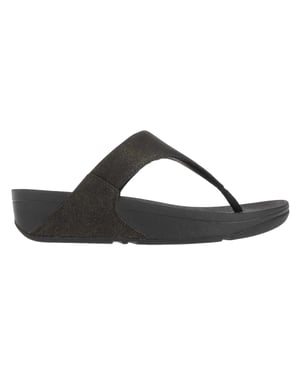 FitFlop Dames/Dames Lulu Shimmer teenpost sandalen (Zwart)