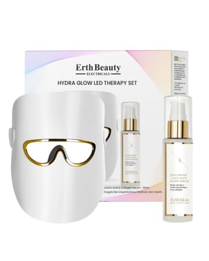 HYDRA GLOW LED TERAPISET ( LED-LJUSTERAPI MASK vit med HA Serum )