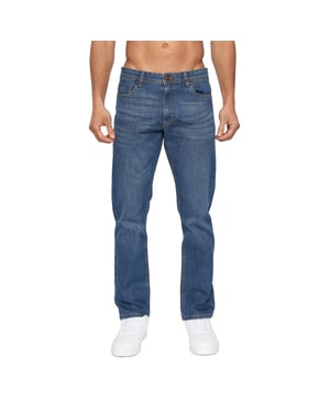 Duck and Cover Heren Hydras Straight Leg Jeans (Tussentijdse wasbeurt)