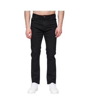 Henleys Heren Craze Comfort Rechte Jeans (Zwart)
