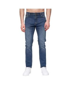 Henleys Heren Craze Comfort Rechte Jeans (Stone Wash)