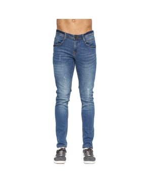 Duck and Cover Heren Tranfold Slim Jeans (Stone Wash)