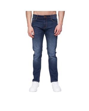 Henleys Heren Mayhen Slim Jeans (Donkere wasbeurt)