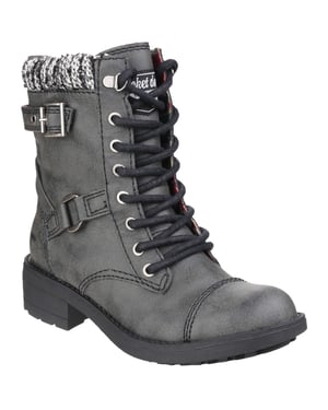 Rocket Dog Dames/dames Thunder Biker Laarzen (Zwart)
