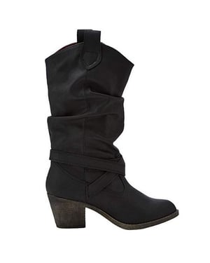 Rocket Dog Vrouwen/dames Sidestep Mid-Calf Western Boot (Zwart)