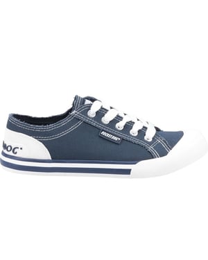 Rocket Dog Dames/Dames Jazzin Schoenen (Marine / Wit)