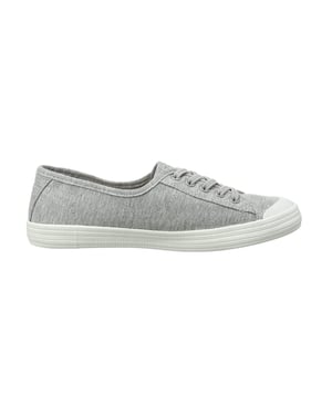 Rocket Dog Womens/Ladies Chow Chow Summer Jersey Plimsolls (Light Grey)