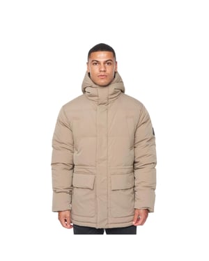 Duck and Cover Heren Fletchley Pufferjas (Beige)