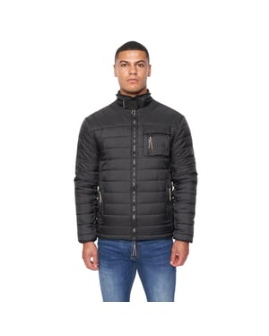 Duck and Cover Heren Carricore Gewatteerde Jas (Zwart)