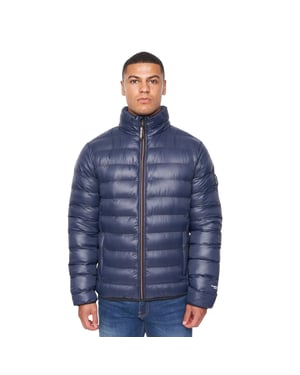 Duck and Cover Mens Shemmy 2 Layer Quilted Jacket (Navy)