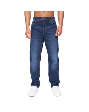 Duck and Cover Mens Rushawn Relaxed Fit Jeans (Mid Wash)