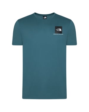 The North Face Mens Small Box T-Shirt Mallard Blue