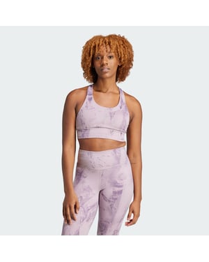 Run Pocket Medium-Support AOP Bra Iteration
