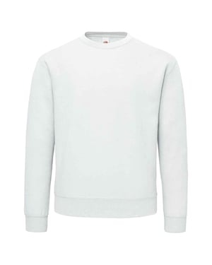 Fruit of the Loom Mens Supercotton Plain Sweatshirt (White)