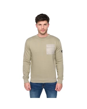 Duck and Cover Heren Trentforth Sweatshirt met ronde hals (Salie)
