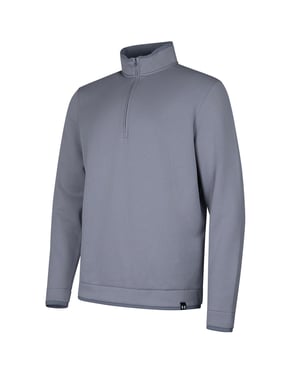 Under Armour Heren Quarter Zip Fleece Top (Staal)