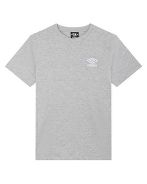 Umbro Womens/Ladies Core Classic T-Shirt (Grey Marl/White)
