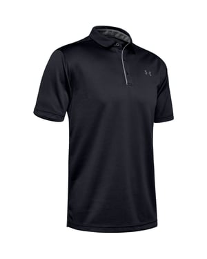 Under Armour Mens Tech Polo Shirt (Black/Graphite)
