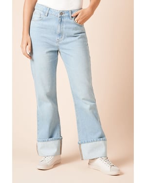 Straight Jean With Turn Up