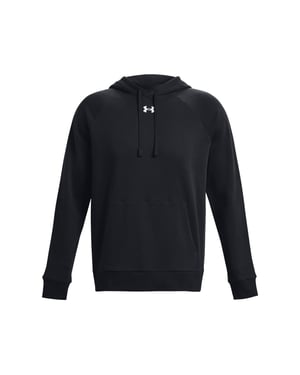 Under Armour Unisex Adult Rival Fleece Hoodie (Black/White)