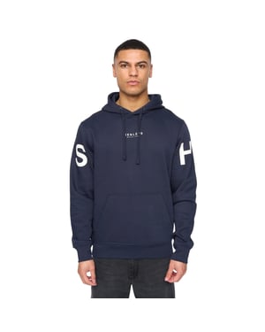 Henleys Heren Hensleeve Hoodie (Marineblauw)