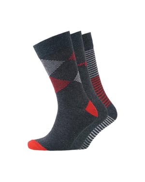 Money Heren Signature Socks (Pak van 3) (Zwart)