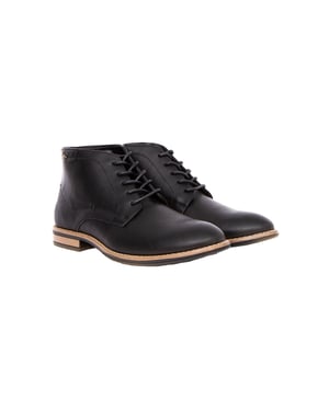 Duck and Cover Heren Glutinosa Leren Chukka Laarzen (Zwart)