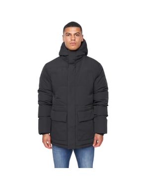 Duck and Cover Heren Fletchley Pufferjas (Zwart)