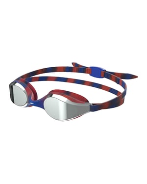 Speedo Kinder/Kids 2024 Hyper Flyer Spiegel Zwembril (Marine / Rood)