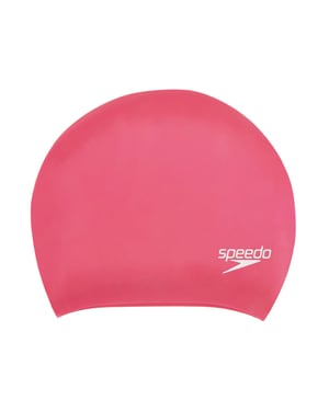 Speedo Unisex Zwemcap Lang Haar Volwassenen (Roze)