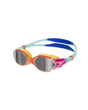 Speedo Kinder/Kids Biofuse 2.0 2024 Spiegel Zwembril (Roze/Blauw/Oranje)