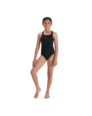 Speedo Meisjes Medalist Eco Endurance+ Eendelig Badpak (Zwart)