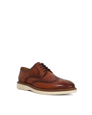 Dune Mens Benidictus - Nubuck Lace-Up Brogues