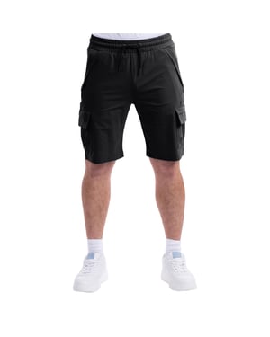 D-Rock Mens Cargo Shorts with Elastic Waistband