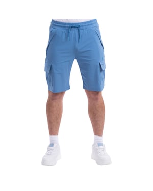 D-Rock Mens Cargo Shorts with Elastic Waistband
