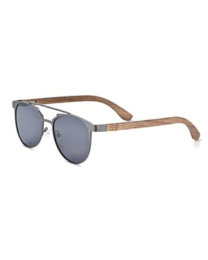 Earth Wood Positano Polarized Sunglasses - Dark Brown/Black