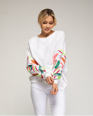 Sweater met borduursel