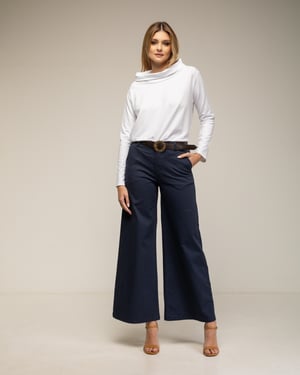 Wijde flare broek