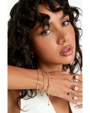 Real Gold Plated 3 Pack Bracelet Set