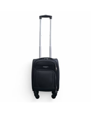 Soft Shell Lightweight Nylon 4 Wheel Underseat Cabin Case Holiday Suitcase