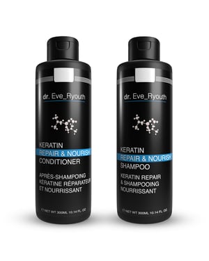 Keratin Repair & Nourish Shampoo 300 ml + Keratin Repair & Nourish Conditioner 300 ml